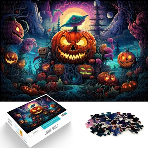 2000-teiliges Puzzle für Erwachsene, Halloween-Fantasie-Kürbis, anspruchsvolles Spiel, Spielzeug, Weihnachtspuzzle, Geschenke, 27,56 x 39,37 Zoll, für Teenager ab 14 Jahren von SYUNFEI
