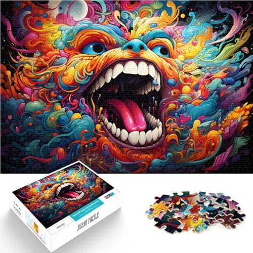 Puzzle für Erwachsene, 1000 Teile, Monster-Spielzeug für die ganze Familie, ganze Familie, 14,96 x 20,47 Zoll von SYUNFEI