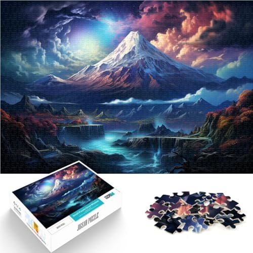 Puzzle für Erwachsene, 2000 Teile, farbenfroher Berg Fuji, Heimdekoration, Puzzle, Weihnachts- und Geburtstagsgeschenk, 27,56 x 39,37 Zoll Puzzle für Erwachsene, 2000 Teile, farbenfroher Berg Fuji, Heimdekoration, Puzzle, Weihnachts- und Geburtstagsgeschenk, 27,56 x 39,37 Zoll von SYUNFEI