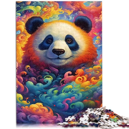 Puzzle für Erwachsene, 1000 Teile, bunter Panda, anspruchsvolles Spiel, Spielzeug, Lernspiel für Geburtstag, Weihnachten,38x52cm von SYUNFEI