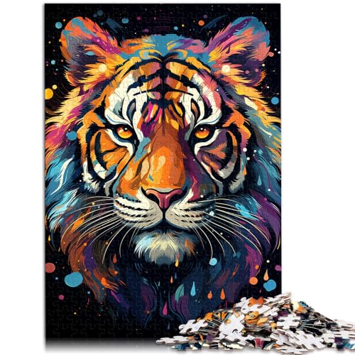 Puzzle für Erwachsene, 1000 Teile, Tiger, Familienunterhaltungsspielzeug, ganze Familie, 50 x 75 cm, für 14-Jährige von SYUNFEI