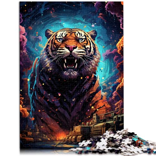 1000-teiliges Puzzle für Erwachsene, EIN Tigerpanzer in Aktion, Lernpuzzle, 49,7 x 74,7 cm, Weihnachtspuzzle-Geschenke von SYUNFEI