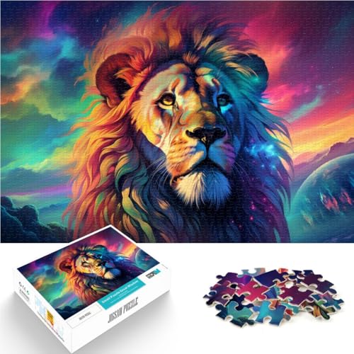 Puzzle für Erwachsene, 1000 Teile, Der Löwe über den Wolken, Familienspiel und Lernspiel für Geburtstag, Weihnachten,38x52cm von SYUNFEI