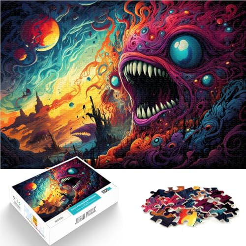 Puzzle für Erwachsene und Kinder. Imagine Monster-Puzzles für Erwachsene, 1000 Teile, 50 x 75 cm, Holzbrett-Puzzles für Erwachsene und Kinder. Tolle Geschenke und Spielzeuge Puzzle für Erwachsene und Kinder. Imagine Monster-Puzzles für Erwachsene, 1000 Teile, 50 x 75 cm, Holzbrett-Puzzles für Erwachsene und Kinder. Tolle Geschenke und Spielzeuge von SYUNFEI