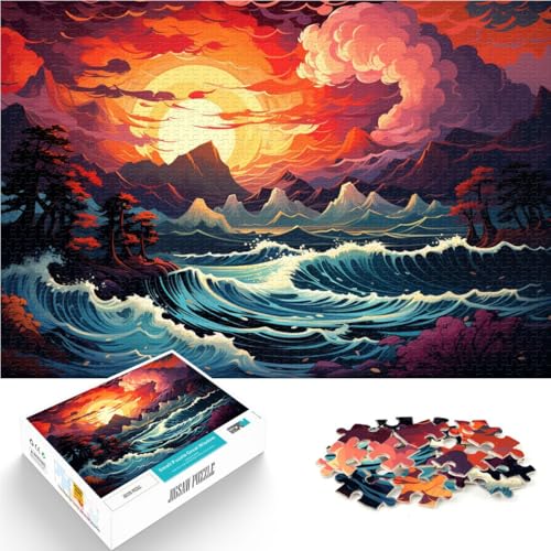 Puzzle für Erwachsene, 2000 Teile, Strandspielzeug, Lernspiele, Stressabbau, Lernspiel für Geburtstag, Weihnachten, 27,56 x 39,37 Zoll von SYUNFEI
