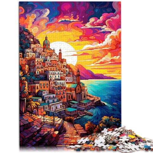 Puzzle für Erwachsene, 2000 Teile, Amalfiküste, farbenfroh, Lernspiele für Zuhause, DIY-Spielzeug, geeignet für Paare, 70 x 100 cm, für Teenager ab 14 Jahren von SYUNFEI