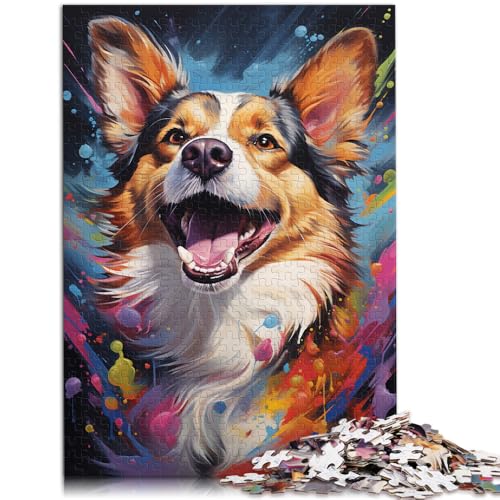 1000-teiliges Puzzle für Erwachsene. Bunter Corgi-Hund. Denkspiel, ganze Familie. 50 x 75 cm, für 14-Jährige. 1000-teiliges Puzzle für Erwachsene. Bunter Corgi-Hund. Denkspiel, ganze Familie. 50 x 75 cm, für 14-Jährige. von SYUNFEI