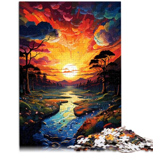Puzzle für Erwachsene, 1000 Teile, Fantasie, Sonnenuntergang, Fluss, Lernspiele für Zuhause, DIY-Spielzeug, tolle Geschenke und Spielzeuge, 26x38cm, für Teenager ab 14 Jahren Puzzle für Erwachsene, 1000 Teile, Fantasie, Sonnenuntergang, Fluss, Lernspiele für Zuhause, DIY-Spielzeug, tolle Geschenke und Spielzeuge, 26x38cm, für Teenager ab 14 Jahren von SYUNFEI