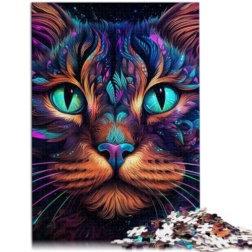 Puzzle für Erwachsene, 1000 Teile, geheimnisvolles Katzenmuster, Wanddekoration, einzigartige Geburtstags, 50 x 75 cm, Puzzle für Erwachsene, 1000 Teile, geheimnisvolles Katzenmuster, Wanddekoration, einzigartige Geburtstags, 50 x 75 cm, von SYUNFEI
