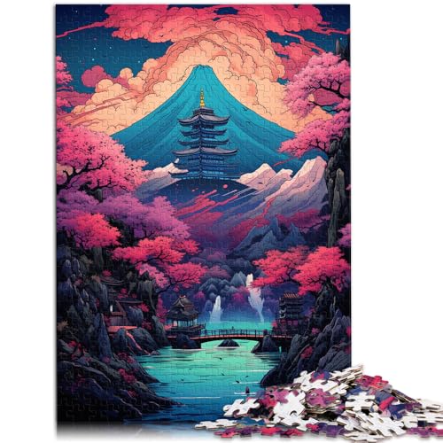 Puzzle 2000 Teile für Erwachsene mit Bergen und Bäumen, Cartoon-Puzzle, stärkt die Liebe zwischen Paaren, 70 x 100 cm, für 14-Jährige von SYUNFEI