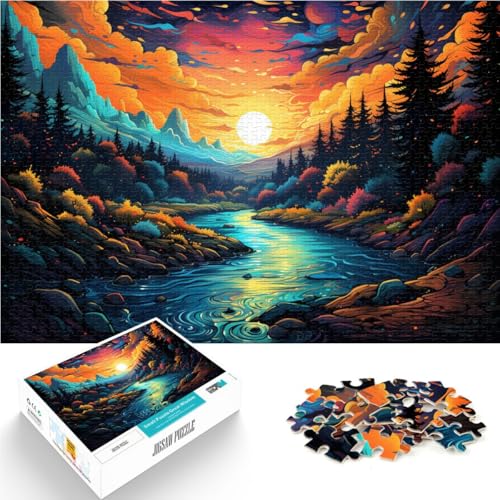 Puzzle für Erwachsene, 2000 Teile, Landschaft, Fluss, Familienspaß, ganze Familie, 70 x 100 cm, für Teenager ab 14 Jahren Puzzle für Erwachsene, 2000 Teile, Landschaft, Fluss, Familienspaß, ganze Familie, 70 x 100 cm, für Teenager ab 14 Jahren von SYUNFEI
