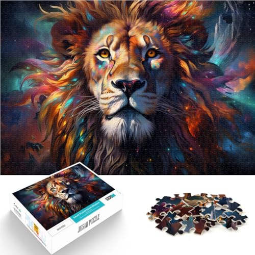 Puzzle für Erwachsene, 1000 Teile, farbenfroher Fantasielöwe, Lernspielzeug, stärkt die Liebe zwischen Paaren, 50 x 75 cm Puzzle für Erwachsene, 1000 Teile, farbenfroher Fantasielöwe, Lernspielzeug, stärkt die Liebe zwischen Paaren, 50 x 75 cm von SYUNFEI