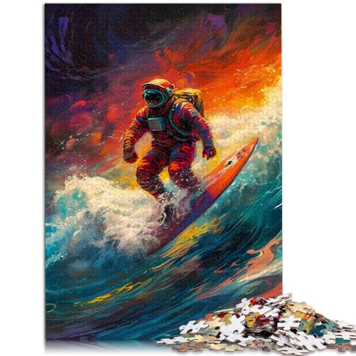 Puzzle für Erwachsene, 2000 Teile, Astronaut beim Surfen, Denkspiel, 70x100 cm, zum Stressabbau für Teenager ab 14 Jahren von SYUNFEI