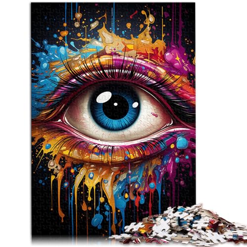Puzzle 1000 Teile für Erwachsene, Malen, farbige Augen, Puzzle als Geschenk, Lernspiel zum Geburtstag, Weihnachten, 19,7 x 29,5 Zoll Puzzle 1000 Teile für Erwachsene, Malen, farbige Augen, Puzzle als Geschenk, Lernspiel zum Geburtstag, Weihnachten, 19,7 x 29,5 Zoll von SYUNFEI