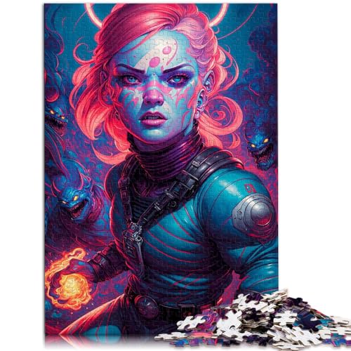 Puzzle 1000 Teile für Erwachsene Blaue Königin Lernspiel Herausforderungsspielzeug Lernspiel für Geburtstag, Weihnachten 14,96 Zoll x 20,47 Zoll von SYUNFEI