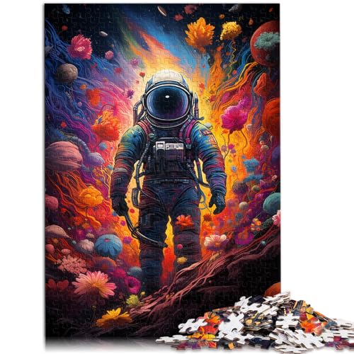 Puzzle für Kinder, Blumen-Astronaut, 2000 Teile, 27.56 in x39.37 in, Graukarten-Puzzle für Erwachsene und Familien, anspruchsvolles Spiel von SYUNFEI