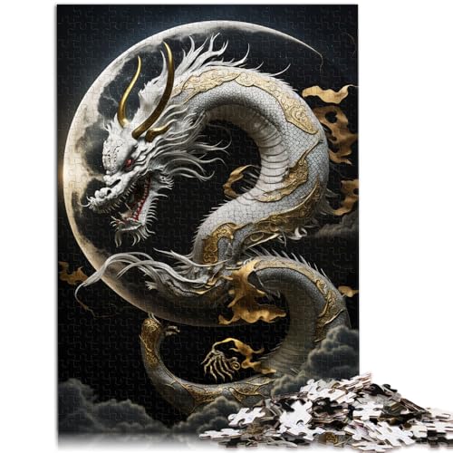 Puzzle 1000 Teile für Erwachsene Brave Dragon Lernspiel Challenge Toy Anspruchsvolles Puzzlespiel und Familienspiel 10,27 Zoll x 14,96 Zoll Puzzle 1000 Teile für Erwachsene Brave Dragon Lernspiel Challenge Toy Anspruchsvolles Puzzlespiel und Familienspiel 10,27 Zoll x 14,96 Zoll von SYUNFEI