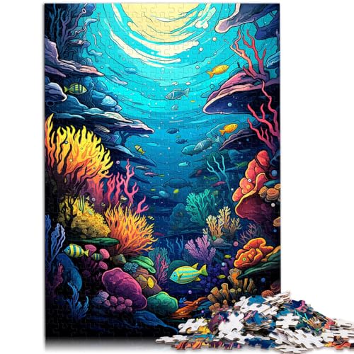 1000-teiliges Puzzle für Erwachsene, farbenfrohe Unterwasserwelt, Lernspiel, herausforderndes Spielzeug, tolle Geschenke und Spielzeuge, 26x38cm, 1000-teiliges Puzzle für Erwachsene, farbenfrohe Unterwasserwelt, Lernspiel, herausforderndes Spielzeug, tolle Geschenke und Spielzeuge, 26x38cm, von SYUNFEI