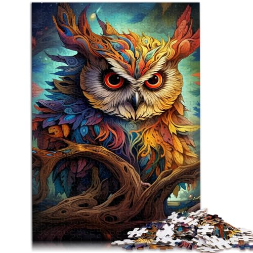 1000-teiliges Puzzle Erwachsene, psychedelische Eule, Lernspiel, Herausforderung, Spielzeug, Geburtstagsgeschenk, Geschenke, Wandkunst, 50 x 75 cm, Teenager ab 14 Jahren 1000-teiliges Puzzle Erwachsene, psychedelische Eule, Lernspiel, Herausforderung, Spielzeug, Geburtstagsgeschenk, Geschenke, Wandkunst, 50 x 75 cm, Teenager ab 14 Jahren von SYUNFEI