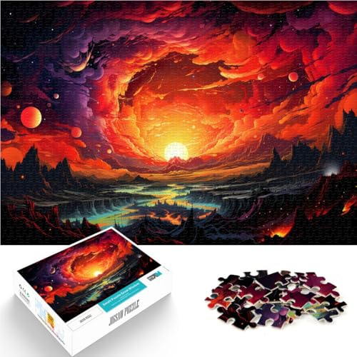 Puzzle 2000 Teile für Erwachsene Fantasie-Sonnenuntergangslandschaft Puzzle Lernspiele Trainieren Sie Ihr Gehirn und Ihre Hände 27,56 x 39,37 Zoll für Teenager ab 14 Jahren von SYUNFEI