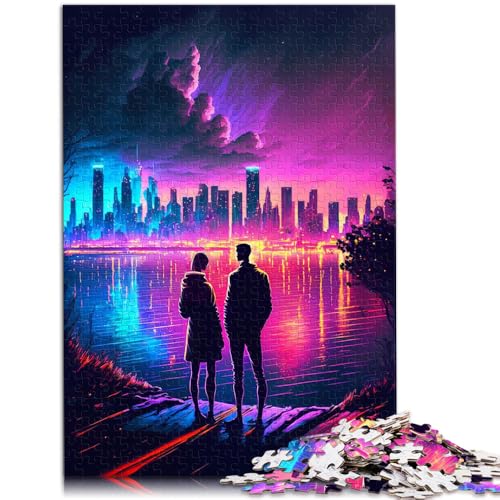 Puzzle 1000 Teile für Erwachsene, Fantasiezeichnung eines Wolfs,50x75cm, Weihnachtspuzzle, Geschenke für Teenager ab 14 Jahren von SYUNFEI