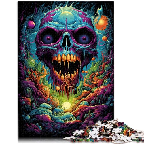 Puzzle 2000 Teile für Erwachsene, Totenkopf-Malen, Denksportspiel, Wanddekoration, einzigartige Geburtstags, 70 x 100 cm, für Teenager ab 14 Jahren Puzzle 2000 Teile für Erwachsene, Totenkopf-Malen, Denksportspiel, Wanddekoration, einzigartige Geburtstags, 70 x 100 cm, für Teenager ab 14 Jahren von SYUNFEI