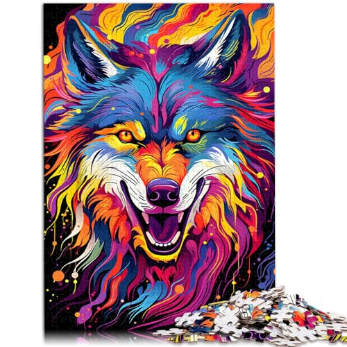 Puzzle 1000 Teile für Erwachsene, Malen, Wolf, Lernspiel, Herausforderung, Spielzeug, Stressabbau, Urlaub zu Hause, Zeit totschlagen,38x52cm Puzzle 1000 Teile für Erwachsene, Malen, Wolf, Lernspiel, Herausforderung, Spielzeug, Stressabbau, Urlaub zu Hause, Zeit totschlagen,38x52cm von SYUNFEI
