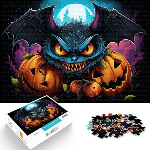 Puzzle für Erwachsene, 1000 Teile, Fledermaus-Kürbis, Denksport-Puzzle, 14,96 x 20,47 Zoll, Familienspiel, Stressabbau, schwieriges Herausforderungspuzzle Puzzle für Erwachsene, 1000 Teile, Fledermaus-Kürbis, Denksport-Puzzle, 14,96 x 20,47 Zoll, Familienspiel, Stressabbau, schwieriges Herausforderungspuzzle von SYUNFEI