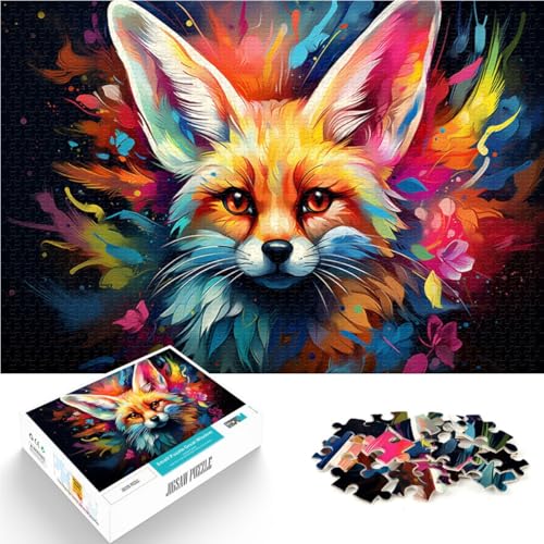 Puzzle 2000 Teile für Erwachsene, buntes Fuchsgemälde für Weihnachtswunschpuzzle mit Weihnachtsmann, 70 x 100 cm, für Teenager ab 14 Jahren Puzzle 2000 Teile für Erwachsene, buntes Fuchsgemälde für Weihnachtswunschpuzzle mit Weihnachtsmann, 70 x 100 cm, für Teenager ab 14 Jahren von SYUNFEI