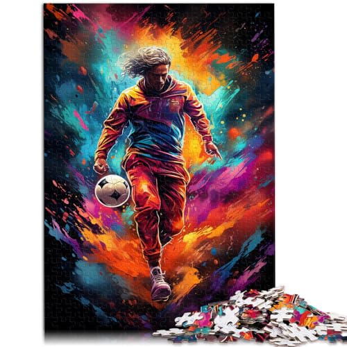 Puzzle 2000 Teile für Erwachsene, Bunte Fußballspieler, Lernspiel, Herausforderungsspielzeug, tolles Geschenk für Spiele, 70 x 100 cm, für Teenager ab 14 Jahren Puzzle 2000 Teile für Erwachsene, Bunte Fußballspieler, Lernspiel, Herausforderungsspielzeug, tolles Geschenk für Spiele, 70 x 100 cm, für Teenager ab 14 Jahren von SYUNFEI