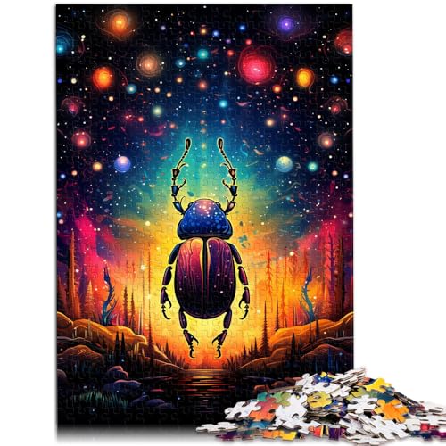Puzzle mit 1000 Teilen für Erwachsene, Galaxiekäfer, Denkspiel, Herausforderung für die Gehirnintelligenz, süchtig machendes Spielzeug, 26x38cm, für Teenager ab 14 Jahren von SYUNFEI
