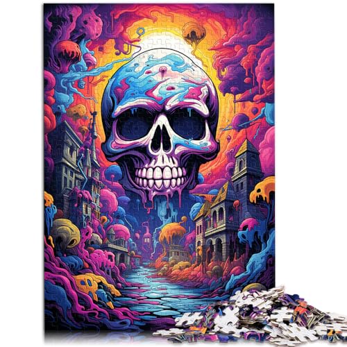 Puzzle 1000 Teile für Erwachsene Totenkopf-Denkspiel Helfen Sie dem Gehirn, süchtig machendes Spielzeug zu trainieren und Geduld zu fördern 14,96 Zoll x 20,47 Zoll von SYUNFEI