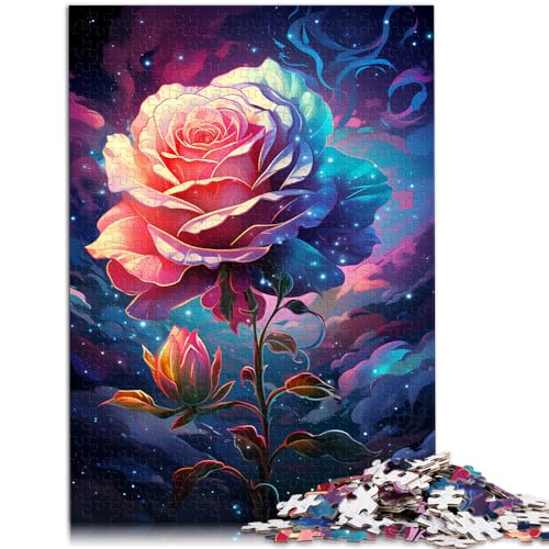 1000-teiliges Puzzle für Erwachsene, Galaxy Rose-Puzzle für Lernspiele, Herausforderungsspielzeug, 19,7 x 29,5 Zoll, lustige Puzzles von SYUNFEI