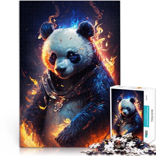 Puzzle 1000 Teile für Erwachsene Feuertier Panda Denkspiel ganze Familie 14,96 Zoll x 20,47 Zoll von SYUNFEI