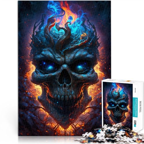 2000-teiliges Puzzle für Erwachsene, Feuerschädel, Lernspiel, Herausforderungsspielzeug, Lernspiel für Geburtstag, Weihnachten, 70 x 100 cm, für Teenager ab 14 Jahren 2000-teiliges Puzzle für Erwachsene, Feuerschädel, Lernspiel, Herausforderungsspielzeug, Lernspiel für Geburtstag, Weihnachten, 70 x 100 cm, für Teenager ab 14 Jahren von SYUNFEI