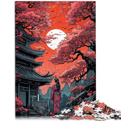 Puzzle 2000 Teile für Erwachsene, Geisha vor dem Tempel, Denksportspiel, anspruchsvolles Puzzlespiel und Familienspiel, 70 x 100 cm von SYUNFEI