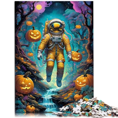 Puzzle 2000 Teile für Erwachsene, Halloween-Astronaut, anspruchsvolles, schwieriges Puzzle, stärkt die Liebe zwischen Paaren, 27,56 x 39,37 Zoll von SYUNFEI
