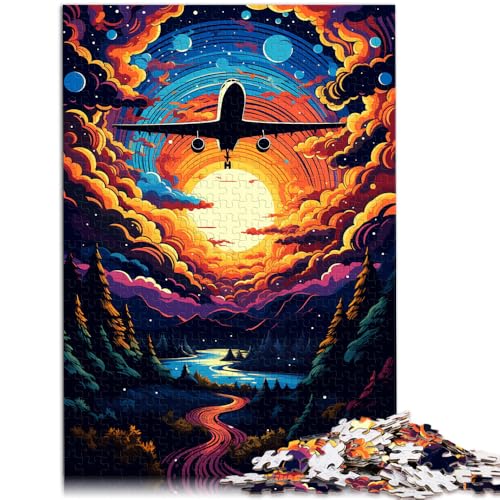 Puzzle 1000 Teile für Erwachsene Himmelsflugzeug Denkspiel Helfen Sie dem Gehirn, süchtig machendes Spielzeug zu trainieren und Geduld zu fördern 14,96 Zoll x 20,47 Zoll von SYUNFEI