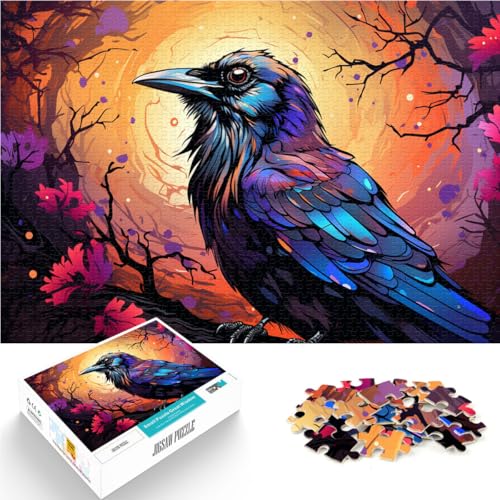 Puzzle mit 1000 Teilen für Erwachsene, Krähen-Spiel, lustige Spiele, Aktivitäten für zu Hause, Geburtstagsgeschenk, Reisegeschenk, 10,27 x 14,96 Zoll, von SYUNFEI