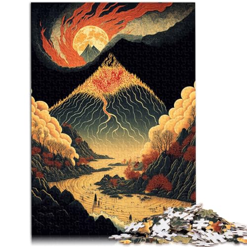 Puzzle für Kinder, Landschafts-Berg, 1000 Teile, Puzzle für Erwachsene, 50 x 75 cm, Holzbrett-Puzzles für Erwachsene, Lernspiele für Erwachsene und Kinder von SYUNFEI