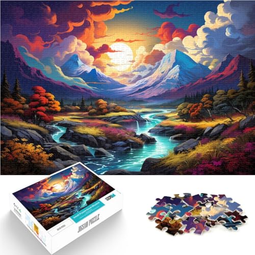 Puzzle 2000 Teile für Erwachsene, Landschaft, Lernpuzzle, ganze Familie, 70 x 100 cm, für 14-Jährige von SYUNFEI