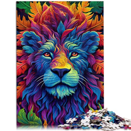 1000-teiliges Puzzle für Erwachsene, Löwe, Lernspiele, Heimdekoration, Puzzle, 19,7 x 29,5 Zoll, anspruchsvolles Puzzlespiel und Familienspiel von SYUNFEI