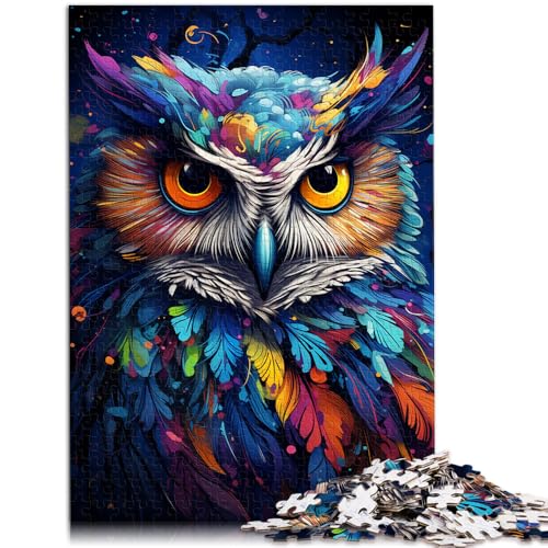 Puzzle 1000 Teile für Erwachsene Malen Farbe Eule Puzzle Lernspiele Lernspiel für Geburtstag, Weihnachten 14,96 Zoll x 20,47 Zoll Puzzle 1000 Teile für Erwachsene Malen Farbe Eule Puzzle Lernspiele Lernspiel für Geburtstag, Weihnachten 14,96 Zoll x 20,47 Zoll von SYUNFEI