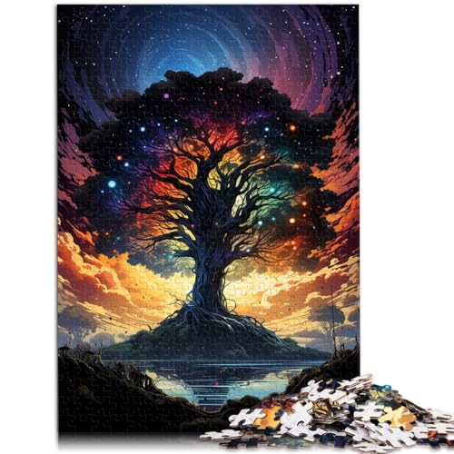 Puzzle 1000 Teile für Erwachsene, Psychedelischer Sternenbaum, Puzzle zum Stressabbau, Urlaub zu Hause, Zeit totschlagen, 14,96 x 20,47 Zoll Puzzle 1000 Teile für Erwachsene, Psychedelischer Sternenbaum, Puzzle zum Stressabbau, Urlaub zu Hause, Zeit totschlagen, 14,96 x 20,47 Zoll von SYUNFEI