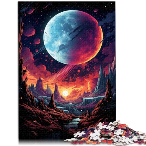 Puzzle 1000 Teile für Erwachsene Malen Farbe Mond Lernspiel Herausforderung Spielzeug Wichtelgeschenke38x52cm für Teenager ab 14 Jahren Puzzle 1000 Teile für Erwachsene Malen Farbe Mond Lernspiel Herausforderung Spielzeug Wichtelgeschenke38x52cm für Teenager ab 14 Jahren von SYUNFEI