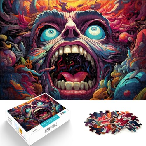 Puzzle für Kinder, Neonmonster, 1000 Teile, 50 x 75 cm, Holzbrettpuzzle für Erwachsene und Kinder ab 14 Jahren, Puzzlespielzeug, Denkspiel Puzzle für Kinder, Neonmonster, 1000 Teile, 50 x 75 cm, Holzbrettpuzzle für Erwachsene und Kinder ab 14 Jahren, Puzzlespielzeug, Denkspiel von SYUNFEI