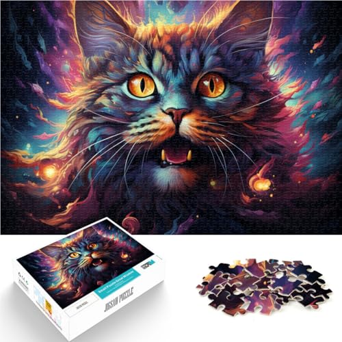 Puzzle 1000 Teile für Erwachsene Buntes Planetenkatzen-Puzzle Lernspiele Stressabbau Schwierige Herausforderung 14,96 Zoll x 20,47 Zoll Puzzle 1000 Teile für Erwachsene Buntes Planetenkatzen-Puzzle Lernspiele Stressabbau Schwierige Herausforderung 14,96 Zoll x 20,47 Zoll von SYUNFEI