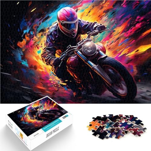 Puzzle 1000 Teile für Erwachsene, Rennfahrer-Puzzle, Mitmach-Spiel, Wanddekoration, einzigartige Geburtstags, 14,96 x 20,47 Zoll von SYUNFEI