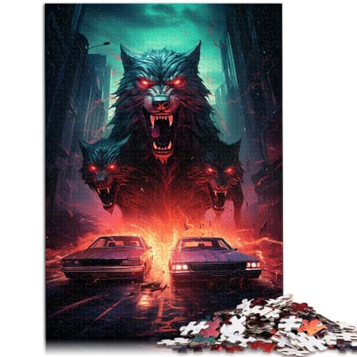 Puzzle 2000 Teile für Erwachsene, übernatürlicher Wolf, lustige Spiele, ganze Familie, 70 x 100 cm, für Teenager ab 14 Jahren von SYUNFEI