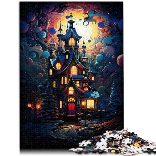 2000-teiliges Puzzle für Erwachsene, Weihnachtshaus, Lernspiel, Herausforderungsspielzeug, Lernspiel für Geburtstag, Weihnachten, 27,56 x 39,37 Zoll von SYUNFEI